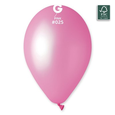 Balónek 33cm/13" #025 NEON růžová (50ks/bal) - 100-fsc-certified-nrl-balloons-pink.jpg