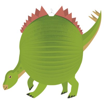 Lampión papírový - DINO 25 cm