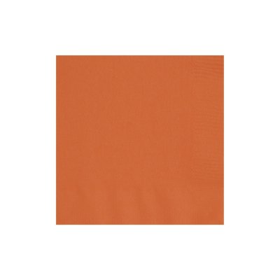 Ubrousky papírové - oranžové, 20ks/33x33cm