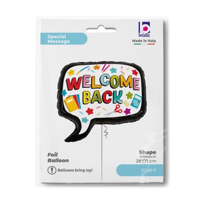 Welcome back 28"/71cm fóliový balónek nafukovací - 25309-p-b.jpg
