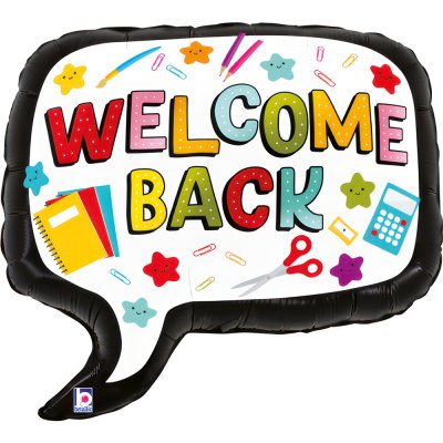 Welcome back 28"/71cm fóliový balónek nafukovací