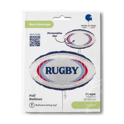 Rugby míč se jménem 20"/51cm fóliový balónek nafukovací - g72202-p-b.jpg