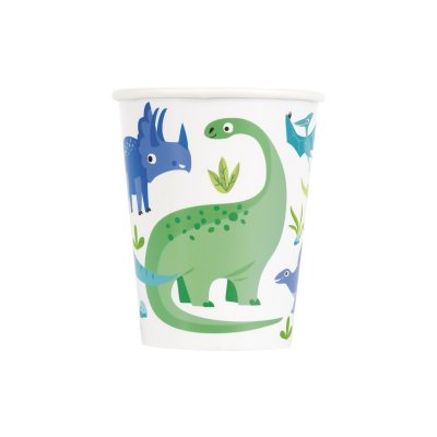 Kelímky papírové EKO - Dino, 8ks