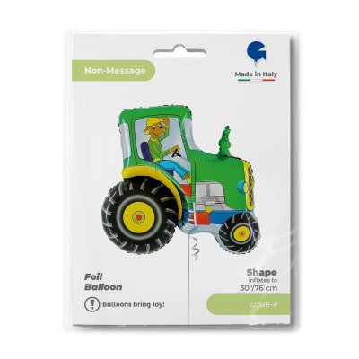 Traktor zelený 30"/76m fóliový balónek nafukovací - 222gr-p-b.jpg