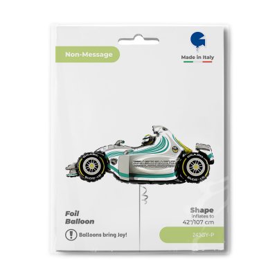 Formule zelená 42"/107cm fóliový balónek nafukovací - 243gy-p-b.jpg