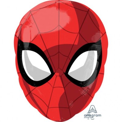 Spiderman hlava 30x43cm - fóliový balónek