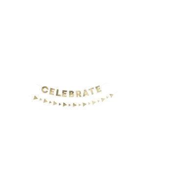 Girlanda - Celebrate zlaté