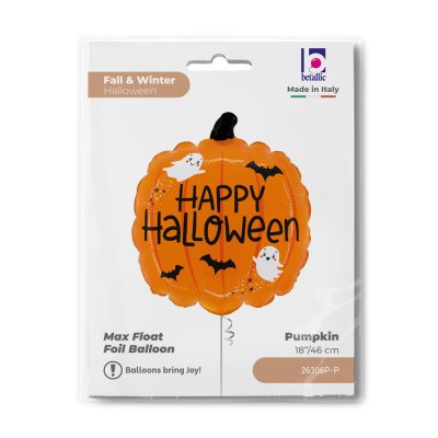 Dýně Happy Halloween 18"/46cm fóliový balónek nafukovací - 26306p-p-b.jpg