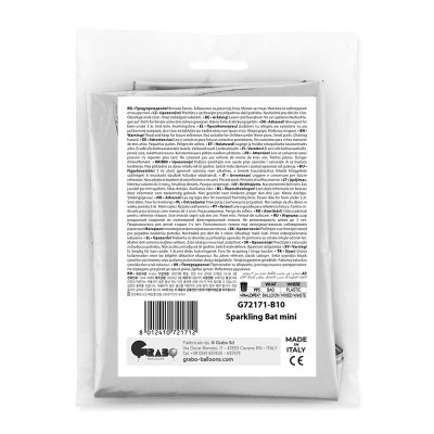MINI Netopýr 14"/35 cm fóliový balónek nafukovací - g72171-b10-b.jpg