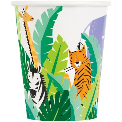 Kelímky papírové EKO - Safari, 8 ks