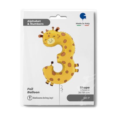 ČÍSLICE Puppyloons 3 - Žirafa (91cm,36") fóliový balónek nafukovací - 853-p-b.jpg