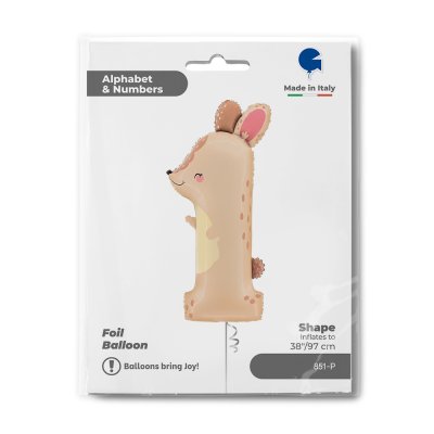 ČÍSLICE Puppyloons 1 - Králík (97cm,38") fóliový balónek nafukovací - 851-p-b.jpg