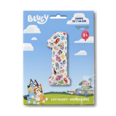 ČÍSLICE Bluey 1 (66cm,26") fóliový balónek nafukovací - l241-p-b.jpg