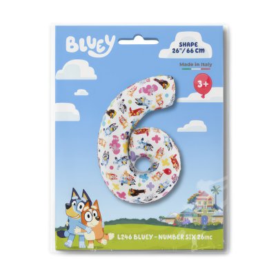 ČÍSLICE Bluey 6 (66cm,26") fóliový balónek nafukovací - l246-p-b.jpg