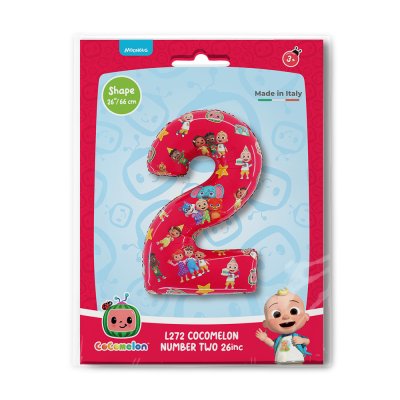 ČÍSLICE Cocomelon 2 (66cm,26") fóliový balónek nafukovací - l272-p-b.jpg