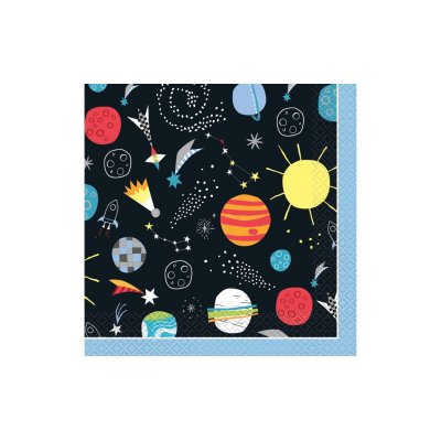 Ubrousky papírové - vesmír 33x33cm, 16ks