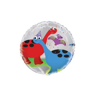 Kruh - DINO party 18"/45cm fóliový balónek