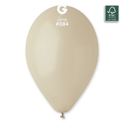 Balónek 33cm/13" #084 latte (50ks/bal) - 100-fsc-certified-nrl-balloons-latte.jpg