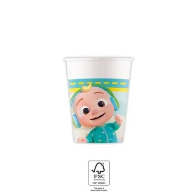 Kelímky papírové EKO - CoComelon 200ml/8ks