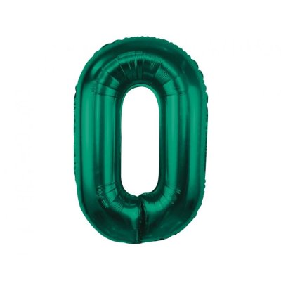 Číslice smaragdová 0 (85cm)