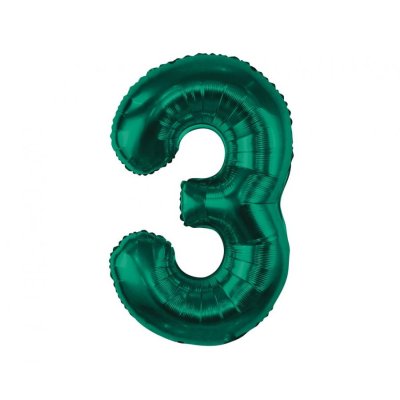 Číslice smaragdová 3 (85cm)