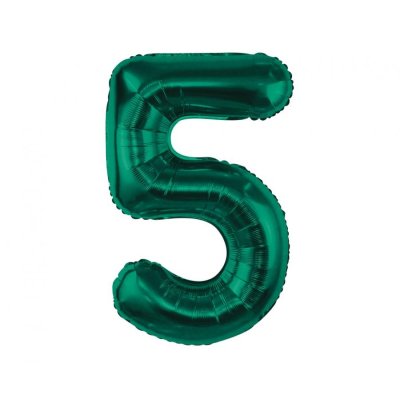 Číslice smaragdová 5 (85cm)