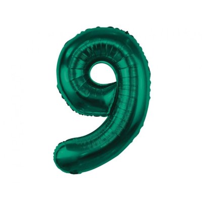 Číslice smaragdová 9 (85cm)