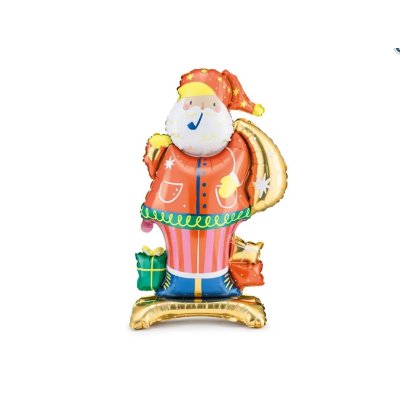 Santa Claus samostojící 63x106cm  - fóliový balónek
