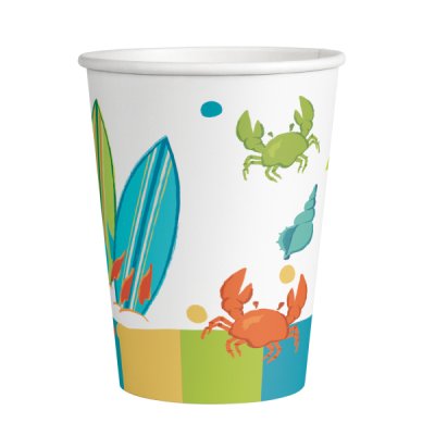 Kelímky papírové EKO - Surf party 250 ml, 8ks