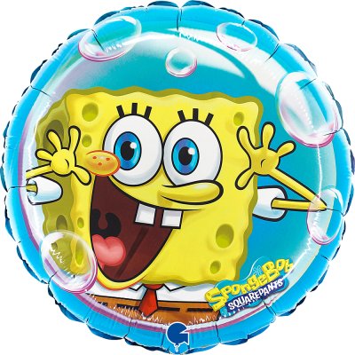 Kruh - SpongeBob 18"/46cm fóliový balónek nafukovací - l18062-r18-spongebob-fr-b.jpg