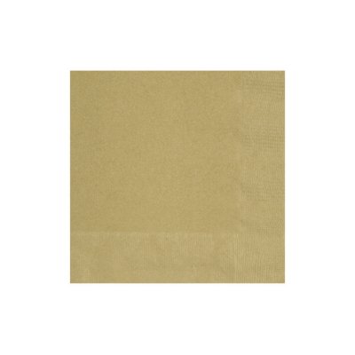 Ubrousky papírové EKO - zlaté 25x25 cm / 20 ks