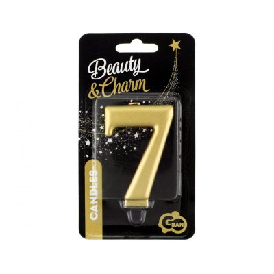 Svíčka dortová číslo 7 zlaté metalické, 8cm - 72857.jpg