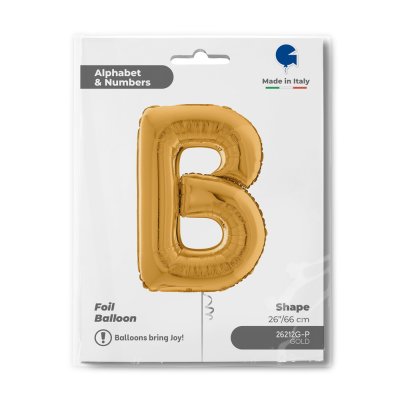 PÍSMENO ZLATÉ B (66cm,26") fóliový balónek nafukovací - 26212g-p-b.jpg