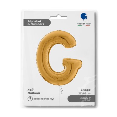 PÍSMENO ZLATÉ G (66cm,26") fóliový balónek nafukovací - 26262g-p-b.jpg