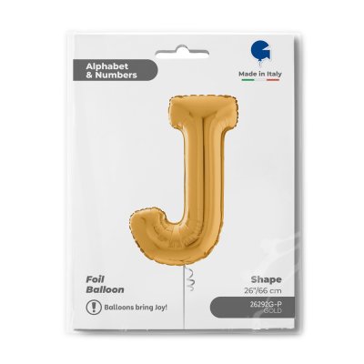 PÍSMENO ZLATÉ J (66cm,26") fóliový balónek nafukovací - 26292g-p-b.jpg
