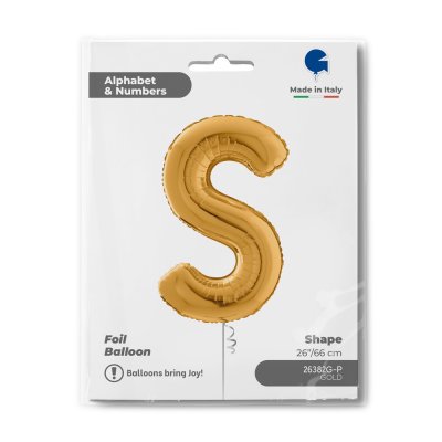 PÍSMENO ZLATÉ S (66cm,26") fóliový balónek nafukovací - 26382g-p-b.jpg