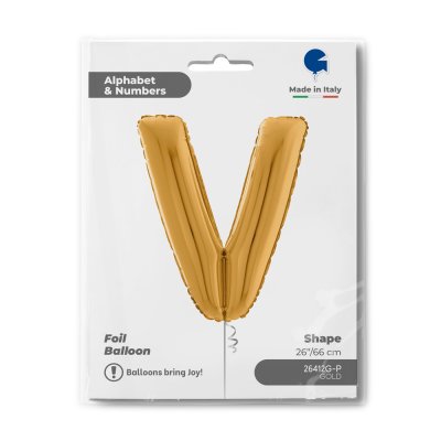 PÍSMENO ZLATÉ V (66cm,26") fóliový balónek nafukovací - 26412g-p-b.jpg