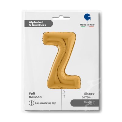 PÍSMENO ZLATÉ Z (66cm,26") fóliový balónek nafukovací - 26452g-p-b.jpg