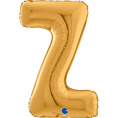 PÍSMENO ZLATÉ Z (66cm,26") fóliový balónek nafukovací
