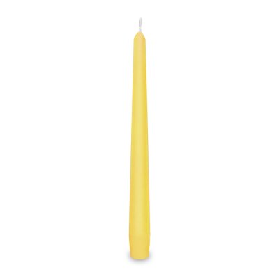 Svíčka kónická žlutá 24cm, 1ks