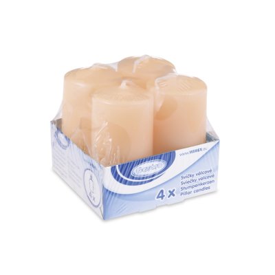 Svíčka válcová béžová 4x8cm, 4ks - svicka-valcova-bezova-40-x-80-mm-4-ks2.jpg
