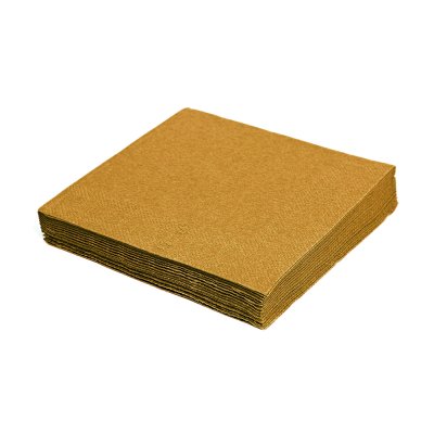 Ubrousek zlatý 3vrstvý 33 x 33 cm (20 ks)  (PAP FSC Mix)