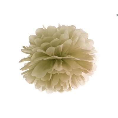 Dekorační papírový pom pom zlatý, 25cm
