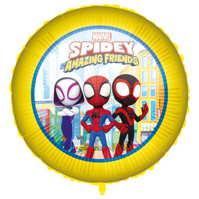 Kruh - Spidey a jeho přátelé MARVEL 46cm fóliový balónek a závaží