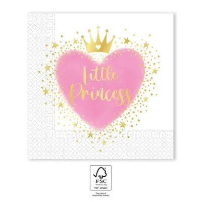 Ubrousky papírové EKO - Moje malá princezna 33x33 cm / 20 ks