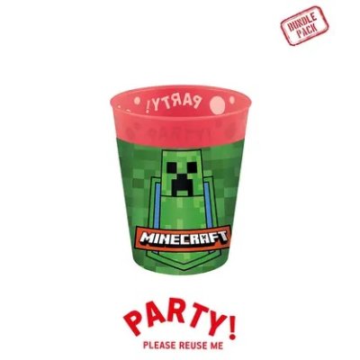 Kelímek plastový - Minecraft 250ml/4ks