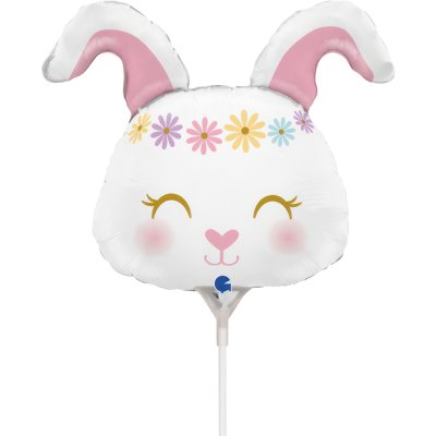 MINI Zajíček 14"/35 cm fóliový balónek nafukovací