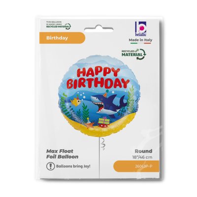Mořský svět HB 18"/46cm kruh fóliový balónek nafukovací - 26063p-p-b.jpg