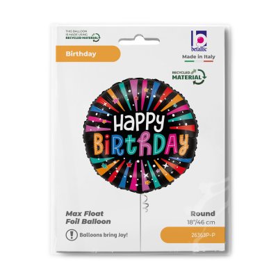 Kruh HB barevné 18"/46cm fóliový balónek - 26363p-p-b.jpg