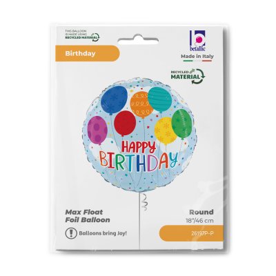 Balónky barevné HB 18"/46cm kruh fóliový balónek nafukovací - 26197p-p-b.jpg
